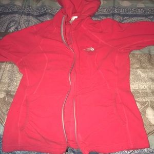 Pink northface sweater